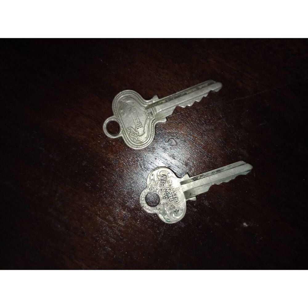 2 antique keys , Corbin & russwin